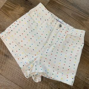 NEW WITH TAGS American Apparel white dotted shorts